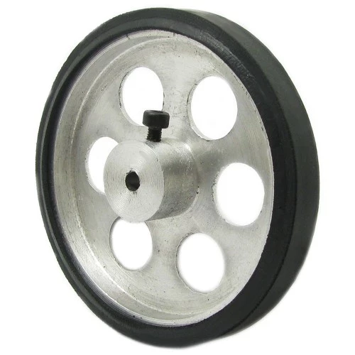 چرخ 7 سانتی متر آلومینیومی با سوراخ 4