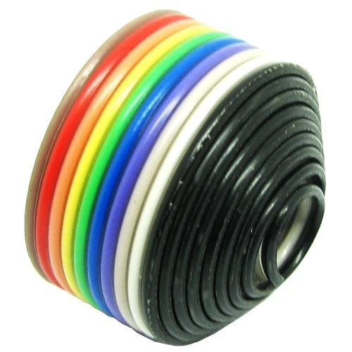 کابل 10 رشته فلت رنگی