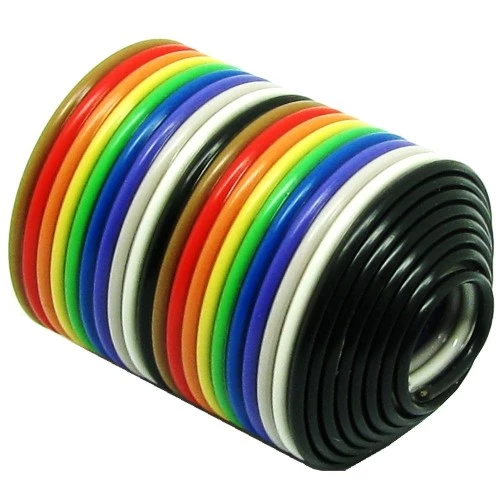 کابل 20 رشته فلت رنگی