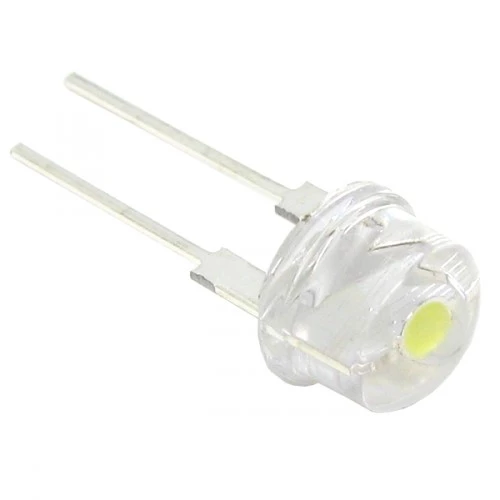 ال ای دی 8 میلی متر سفید شفاف F8