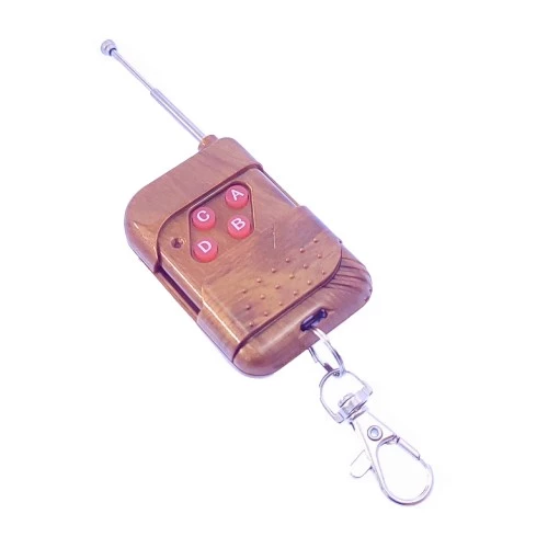 ریموت 4 کانال 433MHz با آی سی EV1527 قهوه ای