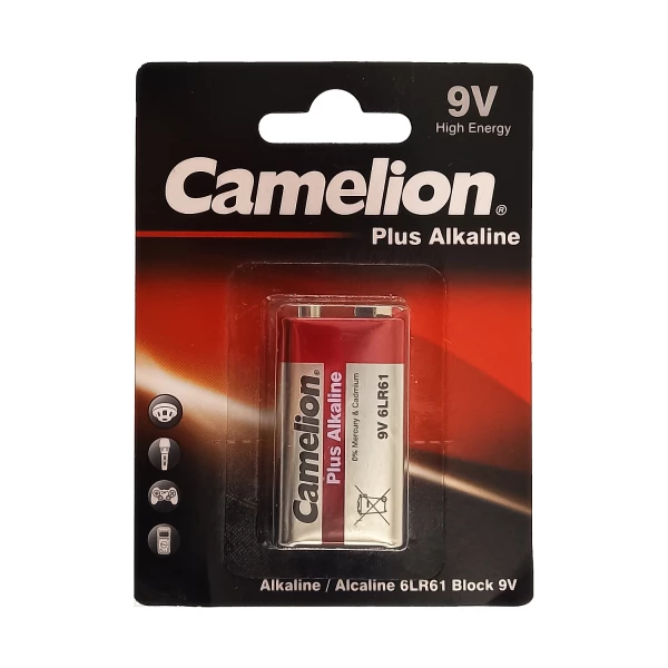 باتری کتابی 9 ولت آلکالاین Camelion