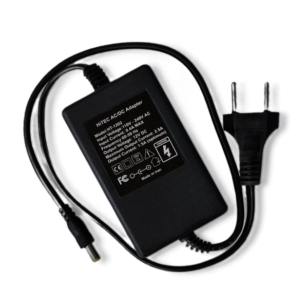 آداپتور 12 ولت 1.5 آمپر بین راهی HiTEC