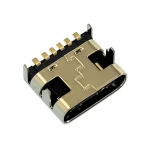 کانکتور USB Type C مادگی شش پین SMD