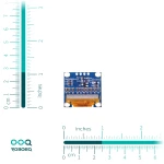ماژول نمایشگر OLED زرد-آبی 0.96 اینچ دارای ارتباط I2C
